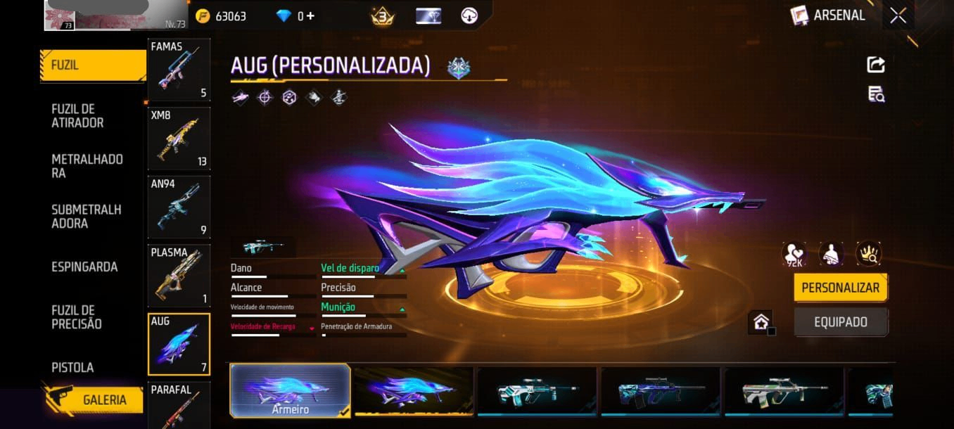 Conta Free Fire - 2 Anjos GEMADA