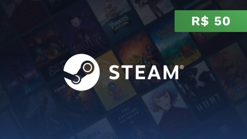 Steam - Cartão Presente Digital R$50