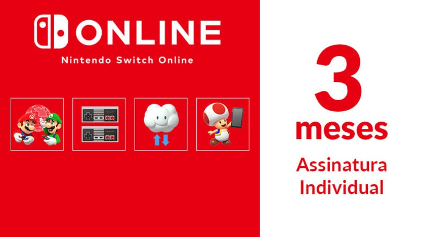 Nintendo Switch Online - SWITCH ON - 3 Meses