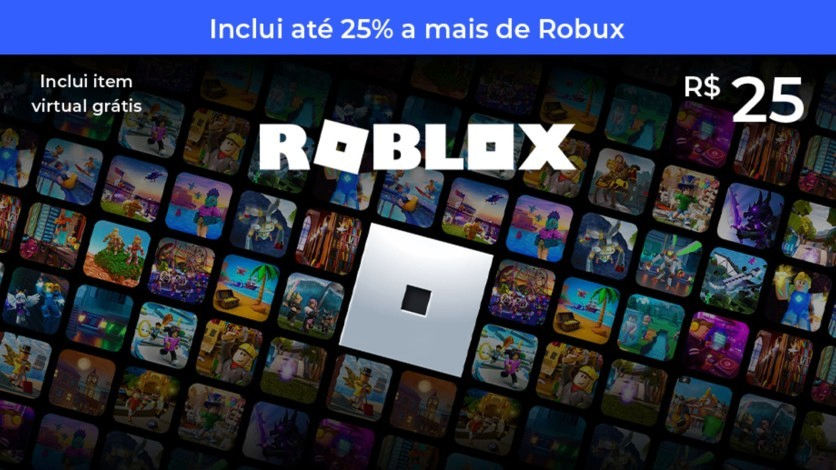 Roblox - Gift Card Digital R$25