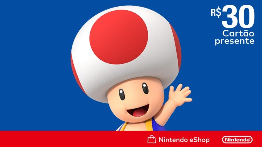 Nintendo - Gift Card Digital 30 Reais