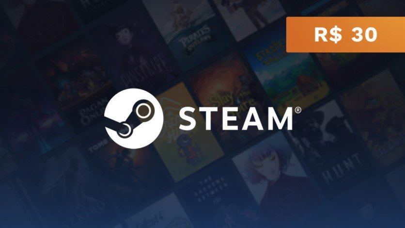 Steam - Cartão Presente Digital R$30