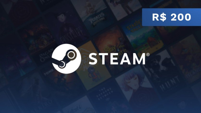 Steam - Cartão Presente Digital R$200