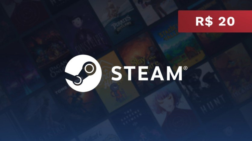 Steam - Cartão Presente Digital R$20